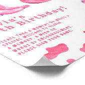 Western Cowgirl Time Capsule 1st birthday ポスター (角)