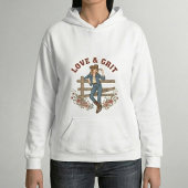 Western Cowgirl Vintage Pullover Hoodie Gift パーカ