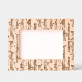 Western Cowgirl Wood Floral レーザー彫刻フレーム (正面)