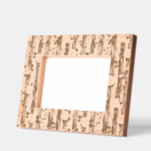 Western Cowgirl Wood Floral レーザー彫刻フレーム (左)