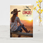 Western Dawn Mothers Day Card カード (黄色い花)