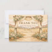 Western Desert Arch Wedding サンキューカード (正面)