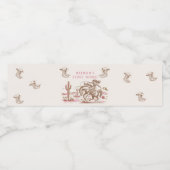 Western Desert Boots Rodeo Birthday ペットボトルラベル (シングルラベル)