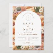Western Desert Floral Wedding セーブザデート (正面)