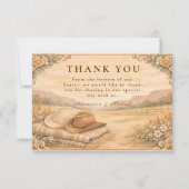 Western Desert Ranch Wedding サンキューカード (正面)