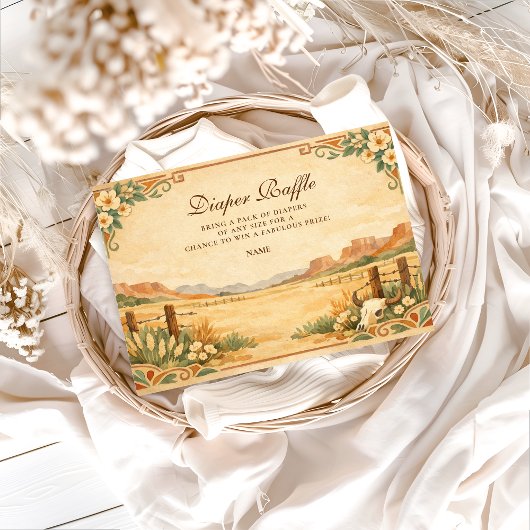 Western Desert Wildflower Diapper Raffle  エンクロージャーカード