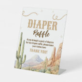 Western Diaper Raffle Sign 台座サイン (正面)