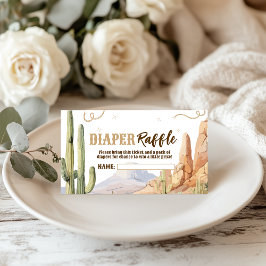 Western Diaper Raffle Ticket エンクロージャーカード