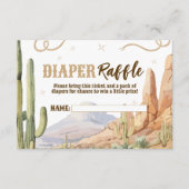 Western Diaper Raffle Ticket エンクロージャーカード (正面)