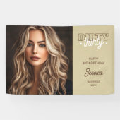 Western Dirty Thirty Photo 30th Birthdayパーティー 横断幕 (横)