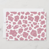 Western Disco Cowgirl Boots Bridal Shower 招待状 (裏面)