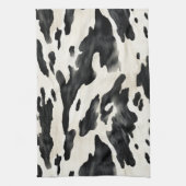 Western Farm Animal Cow キッチンタオル (縦)