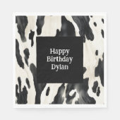 Western Farm Animal Cow スタンダードランチョンナプキン (正面)