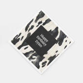 Western Farm Animal Cow スタンダードランチョンナプキン (角)