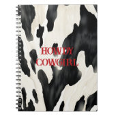 Western Farm Animal Cow Country ノートブック (正面)