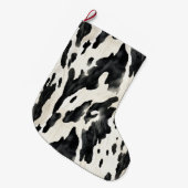 Western Farm Animal Cow Country   ラージクリスマスストッキング (正面 (吊り時))