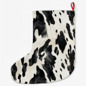 Western Farm Animal Cow Country   ラージクリスマスストッキング (裏面)