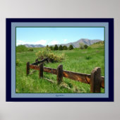 Western Fence Photo Poster by gretchen ポスター (正面)