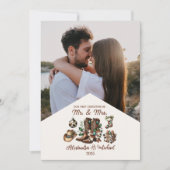 Western First Christmas As Mrs and Mr  Photo  シーズンカード (正面)