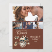 Western First Christmas Married 4 Photo  シーズンカード (正面)