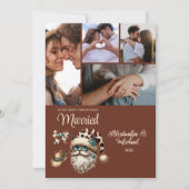 Western First Christmas Married 5 Photo  シーズンカード (正面)