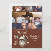 Western First Christmas Married 8 Photo シーズンカード (正面)