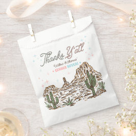 Western Gender Reveal Cowboy or Cowgirl フェイバーバッグ