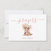 Western Girl Baby Shower Activity Prayers For Baby サンキューカード (正面)