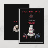 Western Goth Noir Alternative Save The Date セーブザデート (正面/裏面)