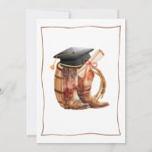 Western Graduation Advice for Graduate Card 招待状 (裏面)