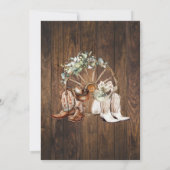 Western Greenery I do BBQ Cooles Shower 招待状 (裏面)