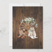 Western Greenery Said I do BBQ After Wedding 招待状 (裏面)