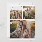 Western Hand Drawn Cowboy Boots Christmas 4 Photos シーズンカード (裏面)