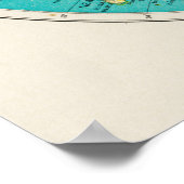 Western Hemisphere World Atlas Map ポスター (角)