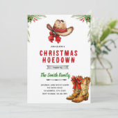 Western Hoedown Christmas Party invitation 招待状 (スタンド正面)