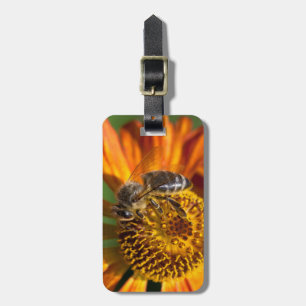 Western Honey Beeマクロフォト ラゲッジタグ