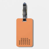 Western Honey Beeマクロフォト ラゲッジタグ (裏面縦)