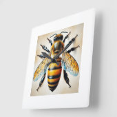 Western honeybee Apis mellifera 250924IREF244 - Wa スクエア壁時計 (傾斜)