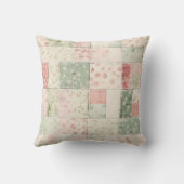 Western Horse Pink Floral quilt クッション (裏面)