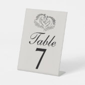 Western Horse Rustic Country Wedding Table Number 台座サイン (正面)