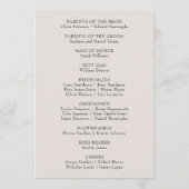 Western Horse Rustic Elegant Country Wedding プログラム (裏面)