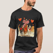 Western Horse Valentine Funny Western Valentines D Tシャツ (正面)