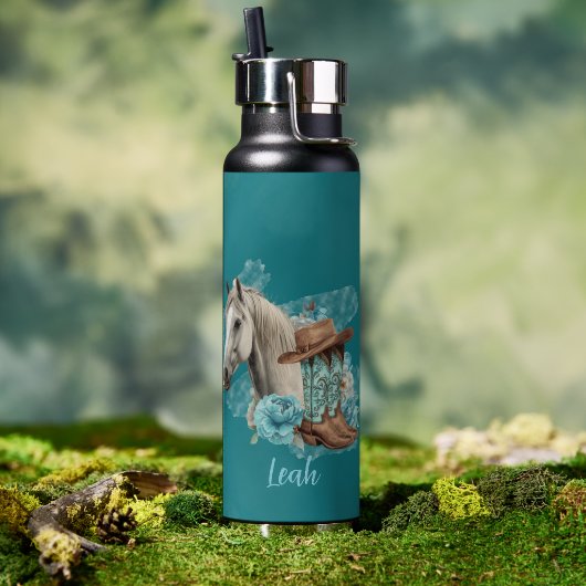 Western Horse Water Bottle ウォーターボトル (アウトドア (回転後))