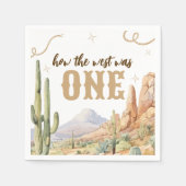 Western “How the West Was One” Napkin スタンダードカクテルナプキン (正面)