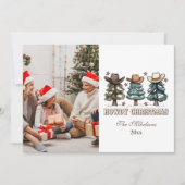 Western Howdyのクリスマスフォト シーズンカード (正面)