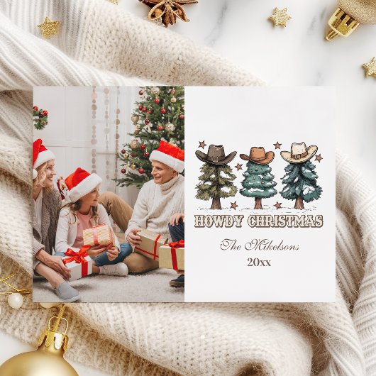Western Howdyのクリスマスフォト シーズンカード
