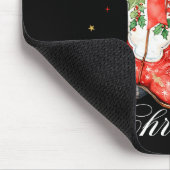 Western Howdy Christmas Cowgirl Boot Coquette Bow  マウスパッド (コーナー)