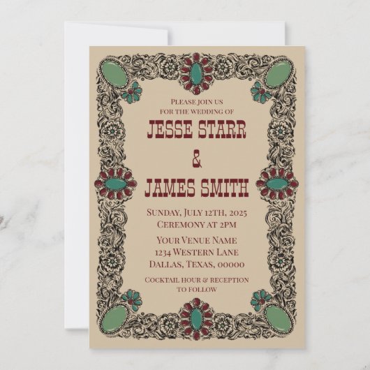 Western Invitation 招待状 (正面)