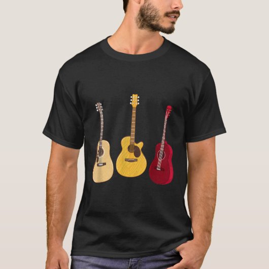 Western Legend Rock And Roll Music Guitar Tシャツ (正面)