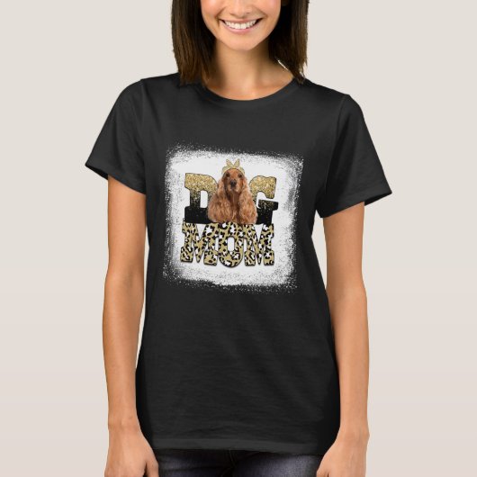 Western Leopard English Cocker Spaniel Mom Mother' Tシャツ (正面)